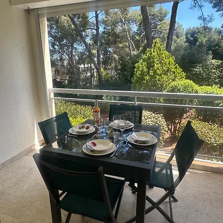 Apartamento T2 Cosy - Terrasse Vue Pinede - Clim - Parking Prive *